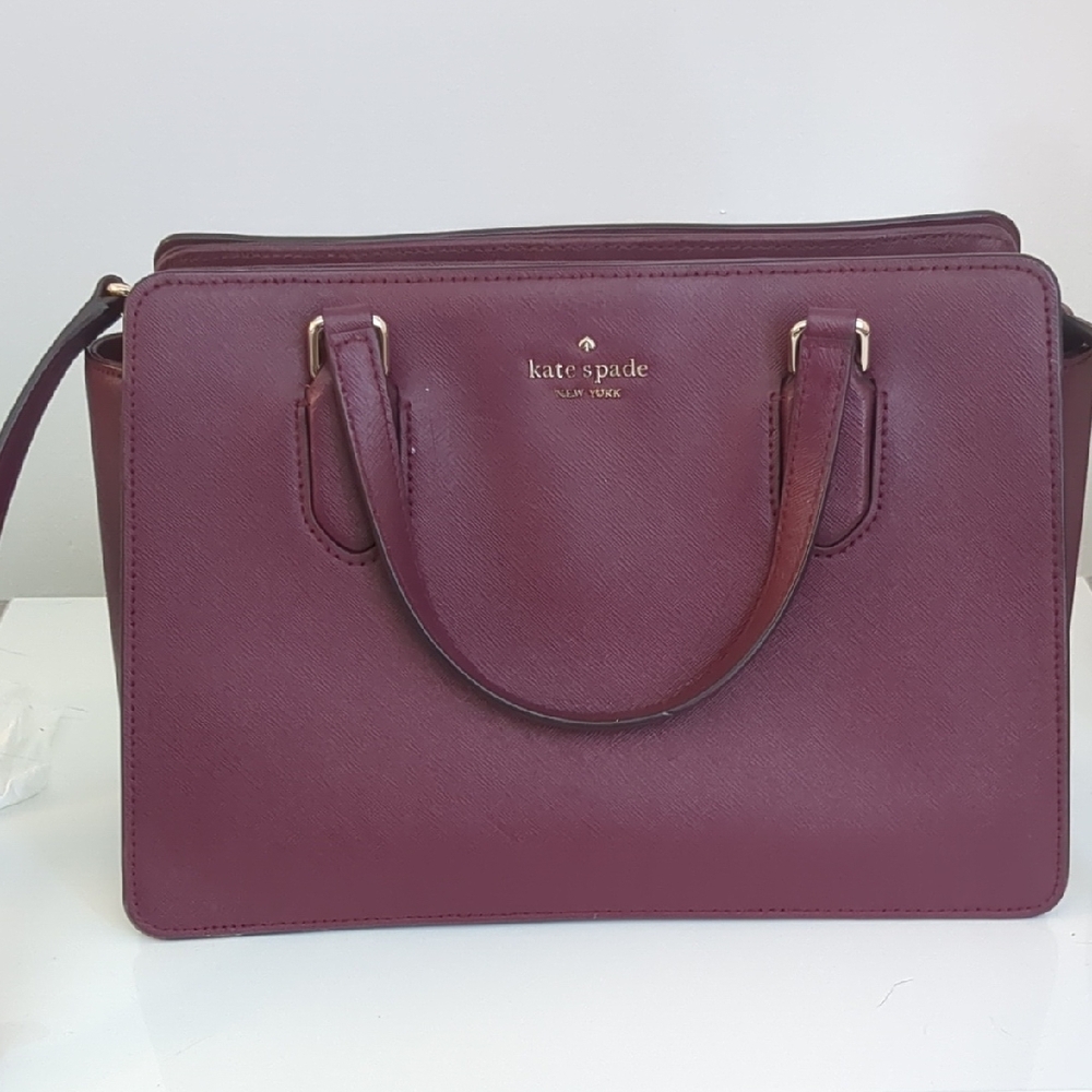 Kate Spade Laurel Way Reese Satchel with Structured Design and Dual Handles